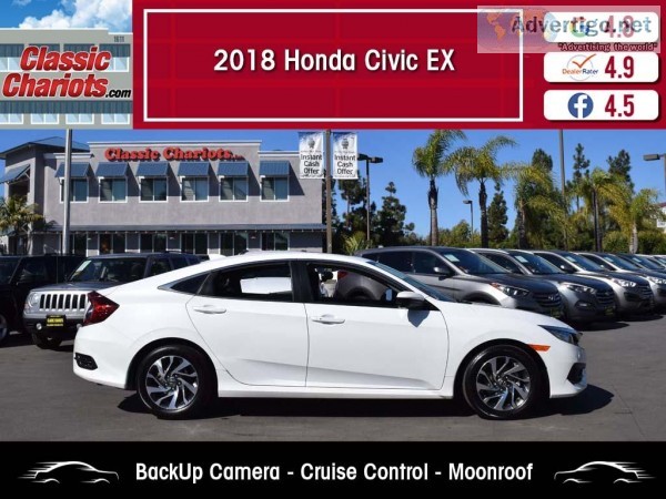 Used 2018 Honda Civic EX for Sale in San Diego - 20826