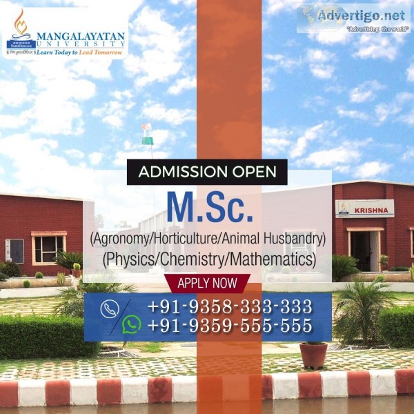 Avail Quality Academics with Admission in Science Courses At MU
