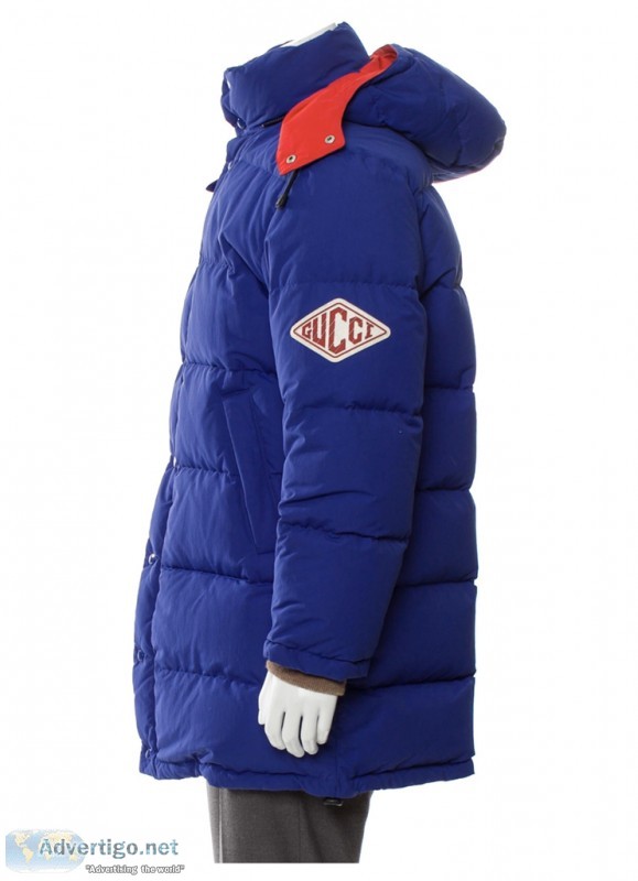 Gucci Blue puffer jacket with tags