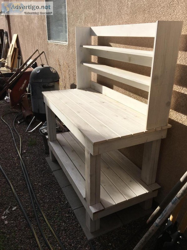 Moving Items for Sales Potting Bench