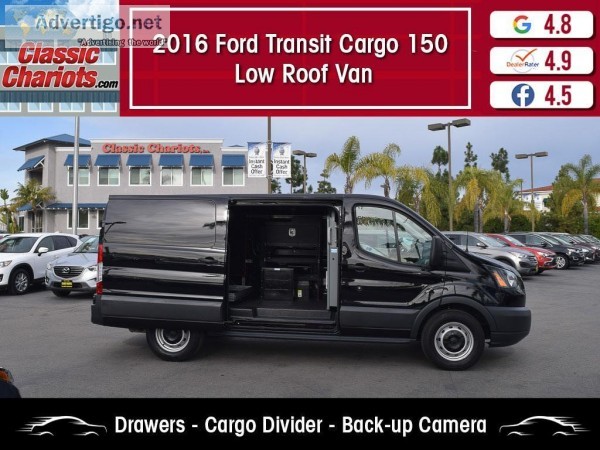 Used 2016 Ford Transit Cargo 150 Low Roof Van for Sale in San Di