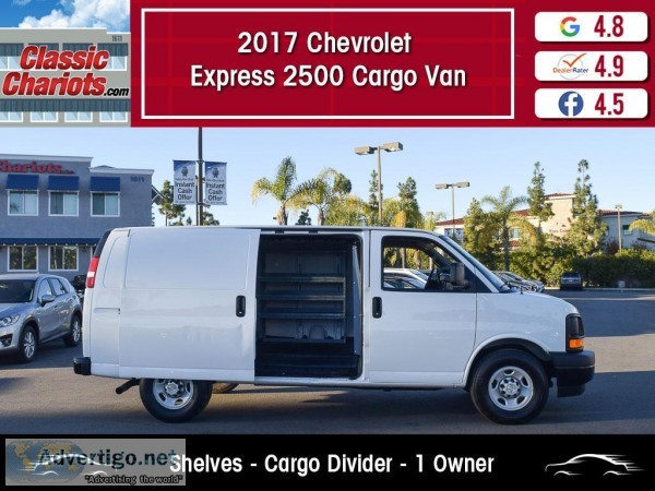 Used 2017 Chevrolet Express 2500 Cargo Van for Sale in San Diego