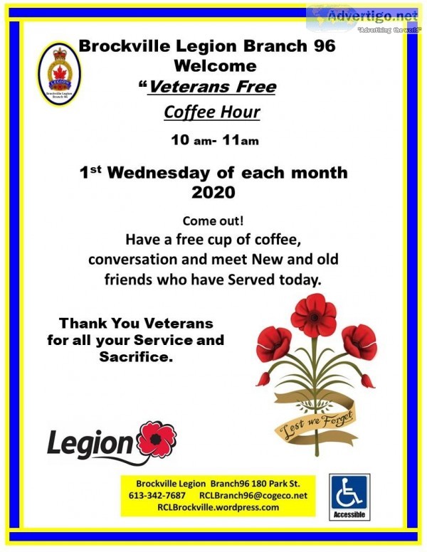 Veterans  Free coffee