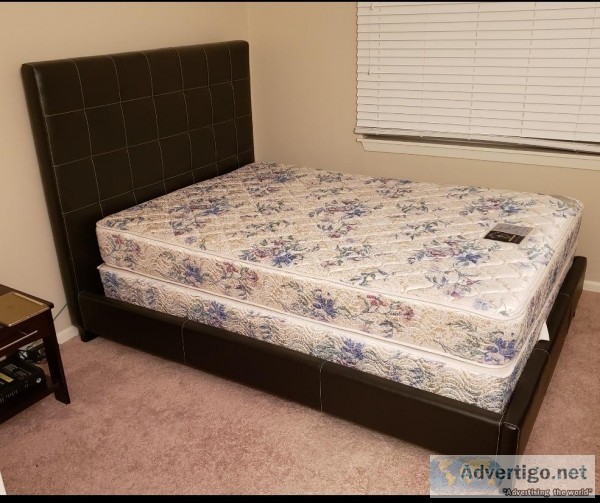 Full bed set-matress with frame and head board
