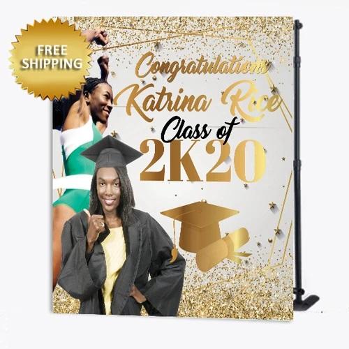 Graduation Photo Booth Backdrop Banner