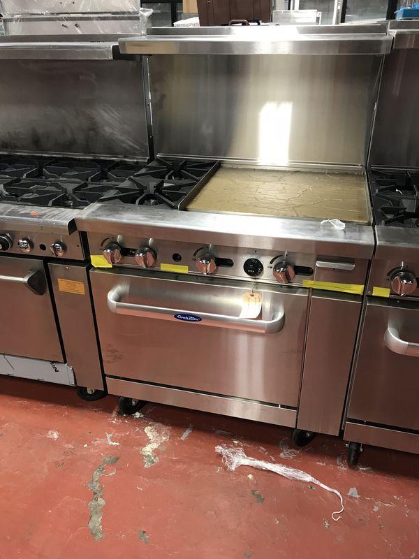 Restaurant Equipment 2 burner with 24" flat grill