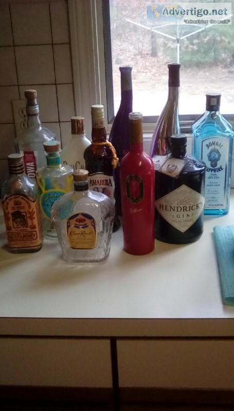 Various Wine and Spirits Bottles