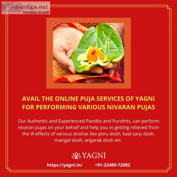 Avail the services of Yagni for performing kaal sarp dosh puja i
