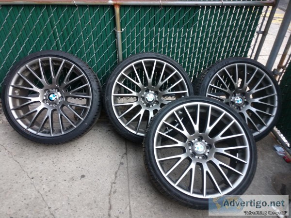 Bmw 750 x drive (4) 20inch rims complete with pirelli pzero tire