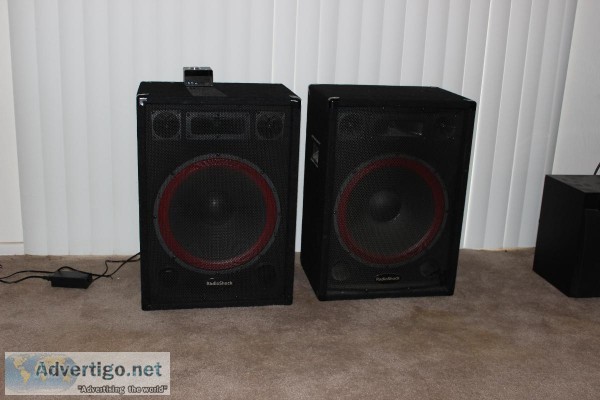 RADIOSHACK 15 inch PA SPEAKERS