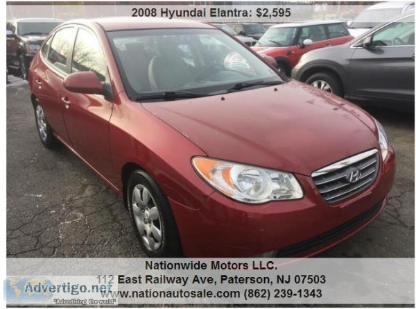 2008 Hyundai Elantra GLS 4dr Sedan 2595