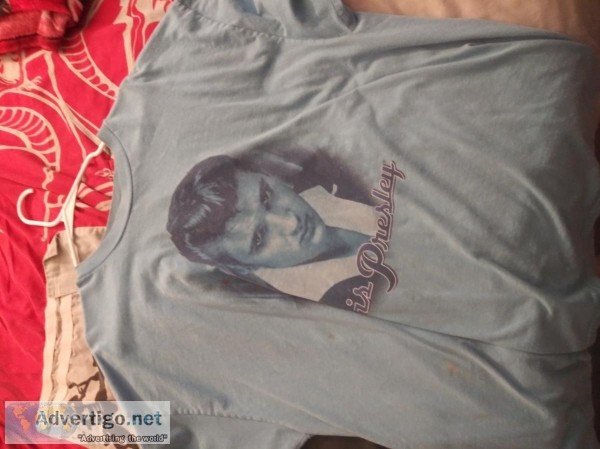 Light blue Elvis Presley t-shirt