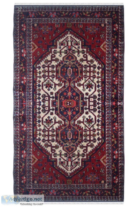 ANTIQUE MEDALLION MAROON RUG - Yak Carpet