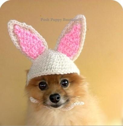 Crochet Bunny Ears Easter Beanie Hat Posh Puppy Boutique