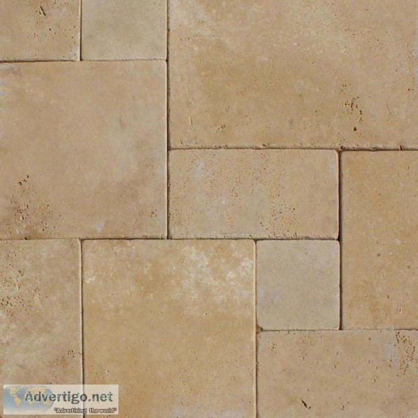 Durango Cream French Pattern 16 Sft x 10 Tumbled Pavers