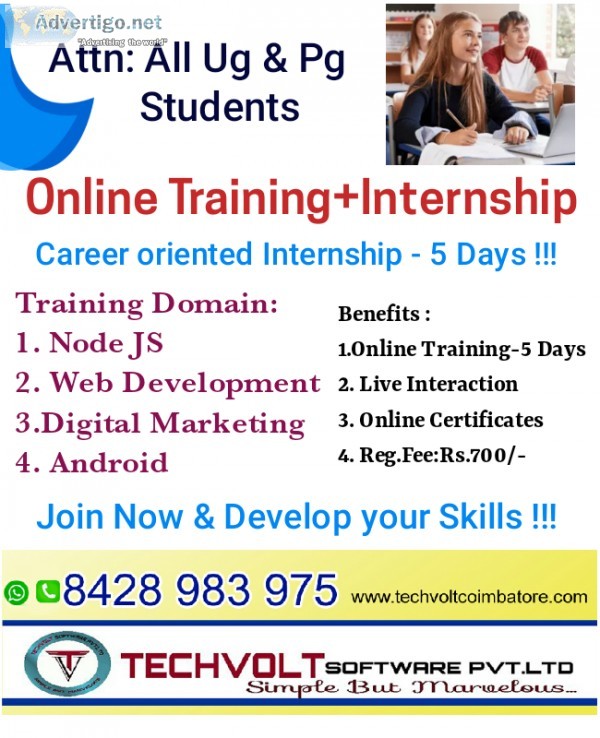 Summer Internship in CoimbatoreGandhipur am Asp.Net with C.Net T