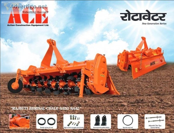 Good News for the Farmers ACE are Best Rotavator Manufacturer in