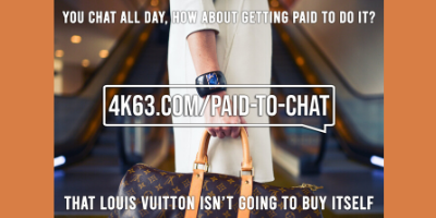 GET PAID TO CHAT- Really!