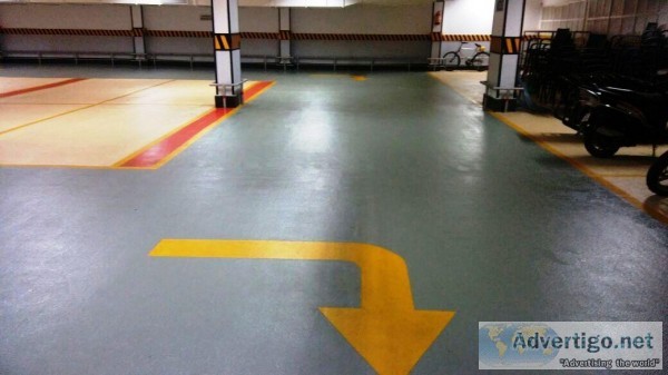 Epoxy Anti slip floors paint for parking area Sports and work sh