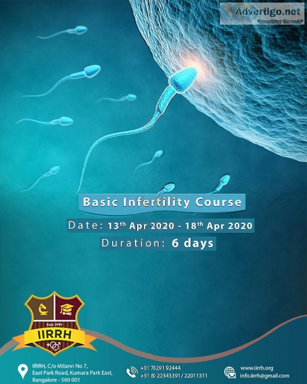 Become a good IVF expert by joining the IIRRH course