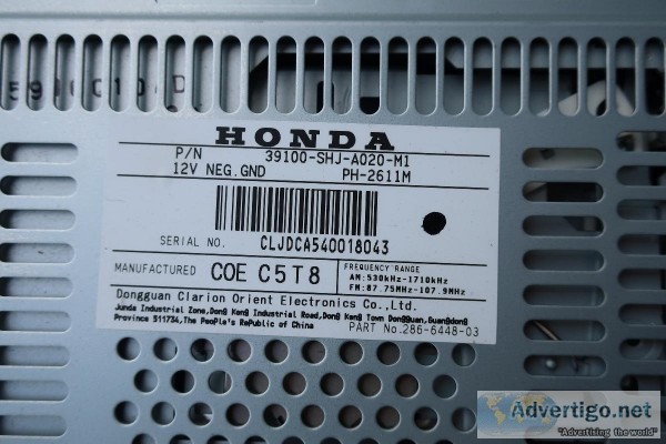 Honda 05-10 Odyssey Audio Unit (CD player does not work. It migh