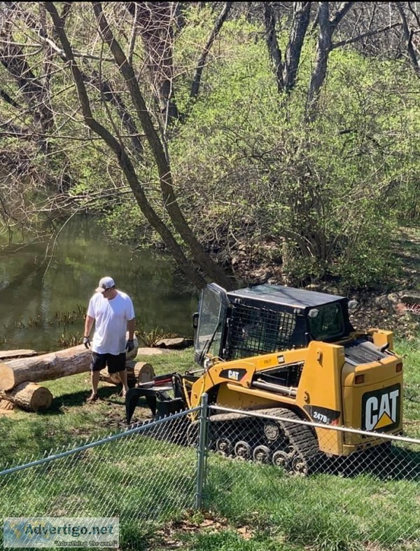 Bobcat Services- laser leveling for above ground pool dirt grave