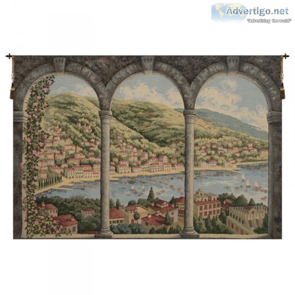 BUY COMO LAKE ITALIAN TAPESTRY WALL HANGING