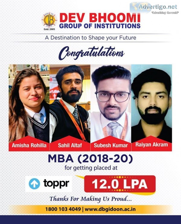 Leading MBA education in Dehradun Uttarakhand