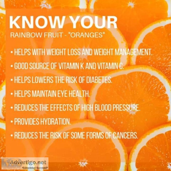 Health benefits of Orange Fruit