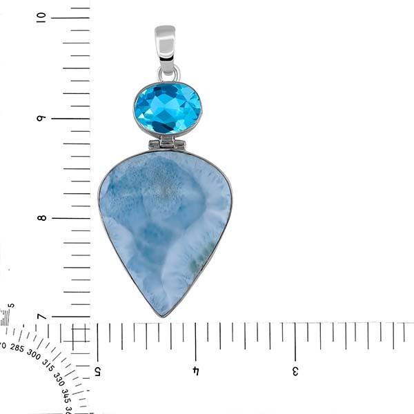 LV-Larimar Pendant-2SP(LV-LAR-1 -95)  Rananjay Exports