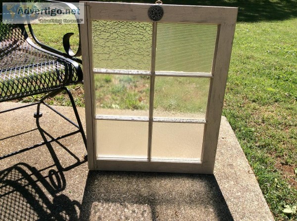 Stain Glass Wood Window - Clear Design