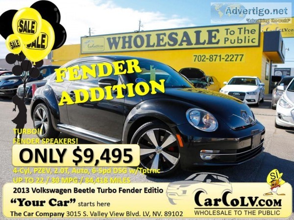 2013 Volkswagen Beetle Turbo Fender Edition Hatchback 2D