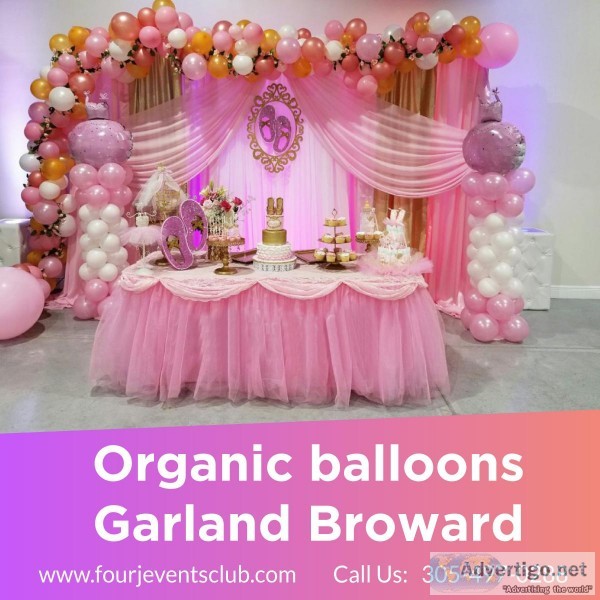 Organic Balloons Garland Broward