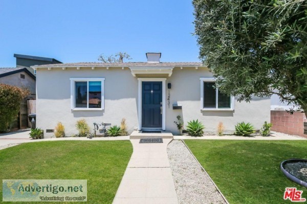 ADORABLE TRADITIONAL HOME FOR LEASE IN MAR VISTA LA