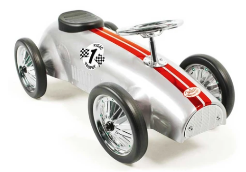 Shop Vintage Racer Metal Ride On Push Car With RideOns.com.au An