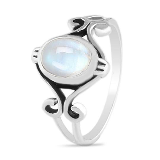 STERLING SILVER MOONSTONE RING-GRACIOUS MOONDROP