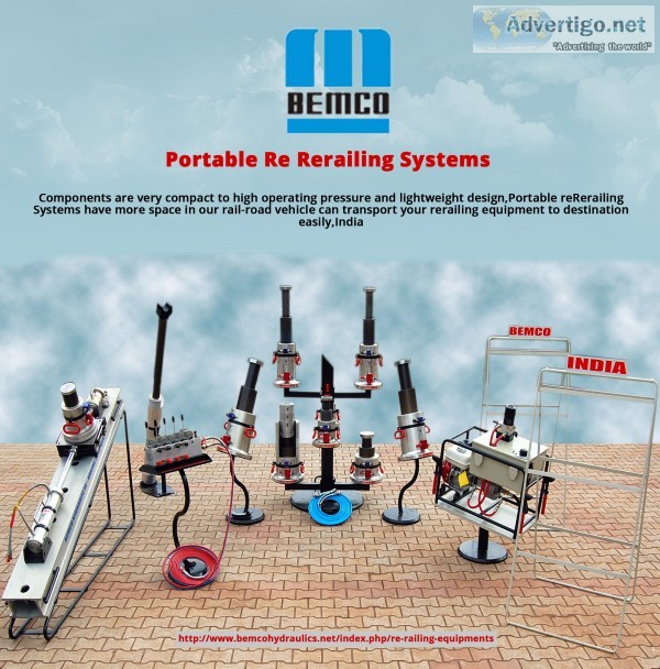 Portable rerailing equipment