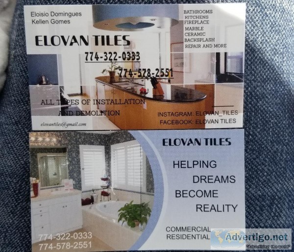 Tiles installation and demolition ( General construction)