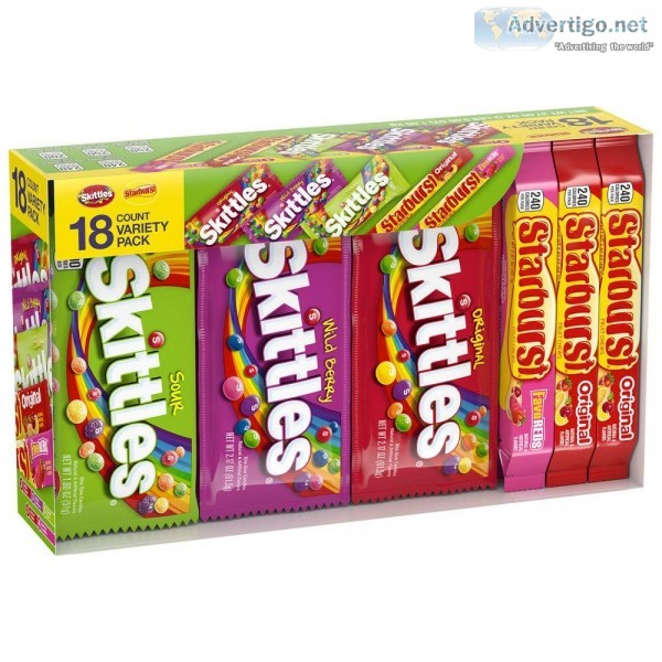 SKITTLES and STARBURST Candy Full Size Variety Mix 37.05-Ounce 1