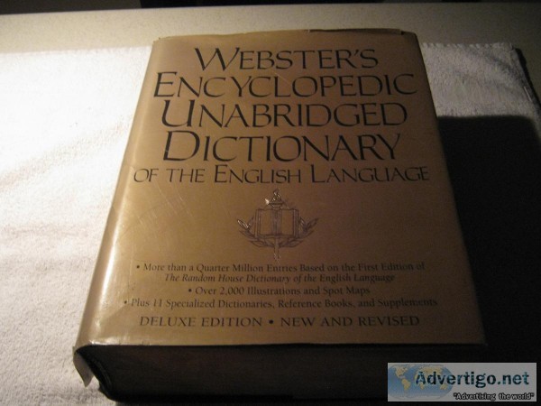 WEBSTER&rsquoS ENCYCLOPEDIC UNABRIDGED DICTIONARY OF THE ENGLISH