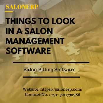 Salon Billing Software- SalonERP