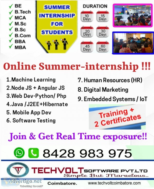 SALEMNAMAKKAL STUDENTS ONLINE PYTHON DJANGO INTERNSHIP TECHVOLT 