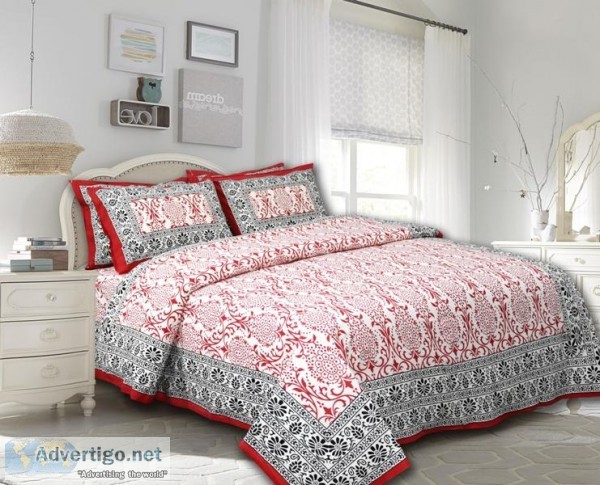 Shop Now Sanganeri Print Bed Sheets  Get Best Deal in Bulk Order