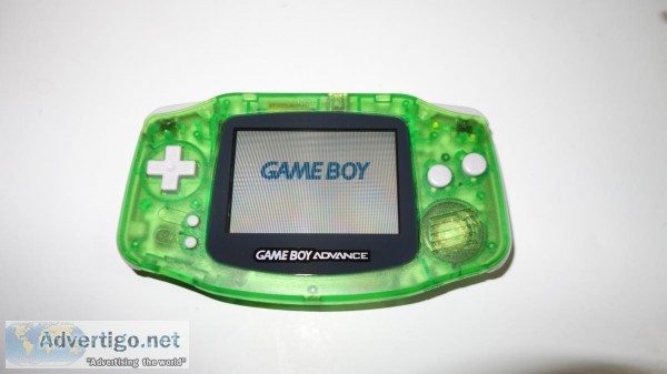 Gameboy Advance Green Transparent NEW