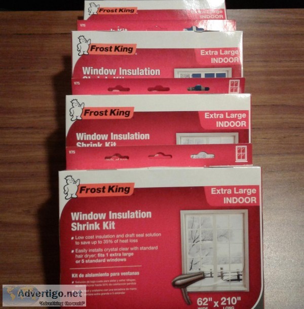 FROST KING XLG WINDOW INSULATION SHRINK KIT-4