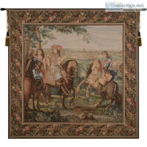 BUY LA PRISE DE LILLE SQUARE WOVEN FRENCH TAPESTRY