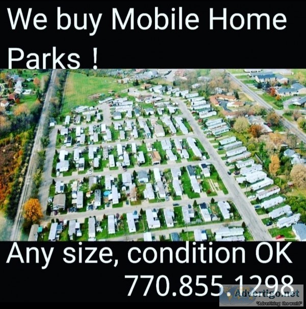 Sell your mobile home park