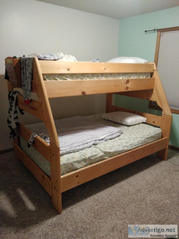 Bunk Bed  Full size Mattress for sale