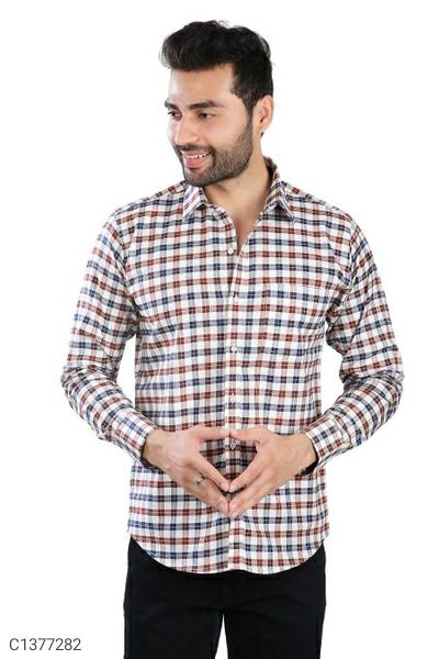 Cotton Checks Full Sleeves Regular Fit Casual Shirts