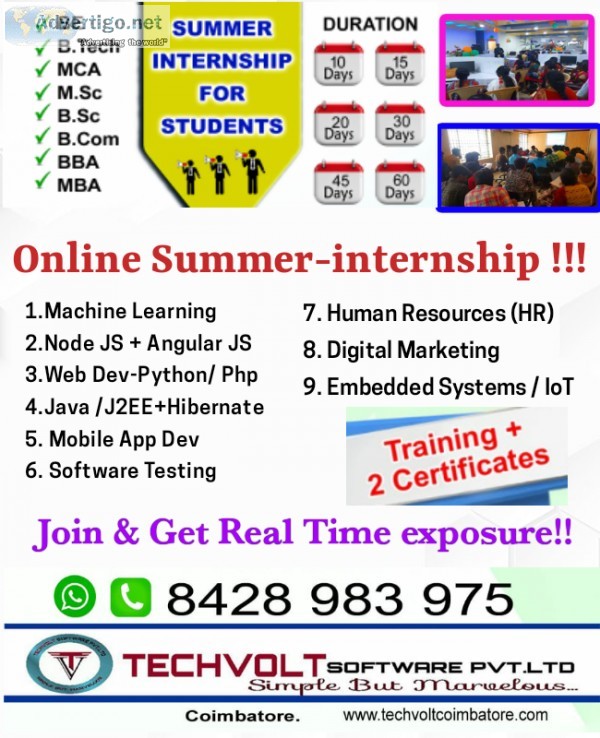 PHP Internship   Summer Internship   IPT In-plant Training  Mach